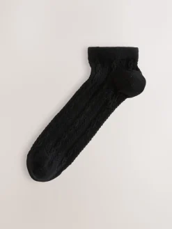 Next Cable Trainer Socks 4 Pack Black Cable Discount