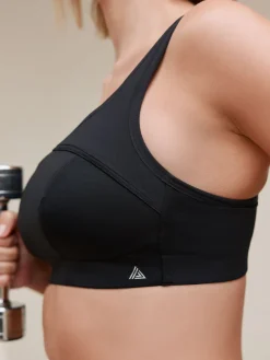 Next C-H Active Sports Antibounce Dry Tech Extra High Impact Bra Black Outlet