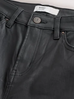 Next Coated Denim Skinny Jeans Black Clearance