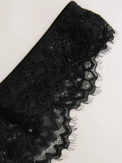 Next Crotchless Thong Lace Knickers Black Sale
