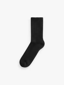 Next Black Cushion Sole Ribbed Sport Ankle Socks 3 Pack With Arch Support Hot