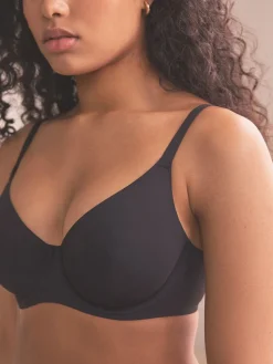 Next DD+ Forever Lite Smoothing Bra Black New