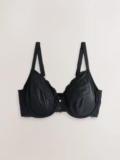 Next DD+ Minimiser Full Cup Bra Black New