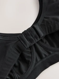 Next DD+ Non Pad Full Cup Dry Tech High Impact Sports Bra Black Clearance