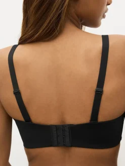 Next DD+ Non Pad Minimise Strapless Bandeau Bra Black New