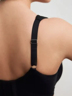 Next DD+ Supersoft Comfort Padded Strap Minimising Full Cup Bra Black Hot