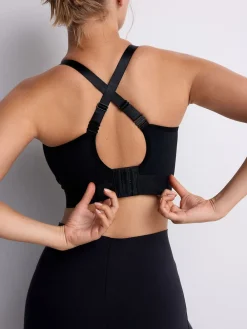 Next DD+ Ultimate Dry Tech Breathable Lightweight Pad High Impact Sports Bra Black