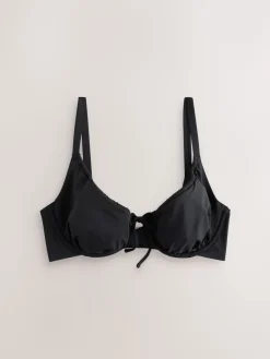 Next DD+ Wired Non Padded Bikini Top Black Sale
