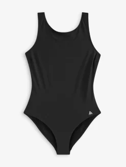 Next Essential High Neck Shaping Swimsuit Black Clearance