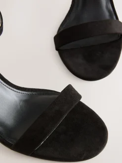 Next Extra Wide Fit Block Heel Sandals Black Best