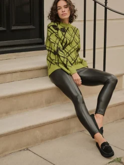 Next Black Faux Leather Leggings Online