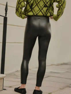 Next Black Faux Leather Leggings Online
