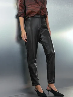 Next Black Faux Leather Skinny Fit Trousers Sale