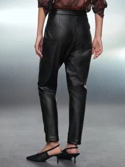 Next Black Faux Leather Skinny Fit Trousers Sale