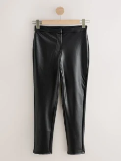 Next Black Faux Leather Skinny Fit Trousers Sale