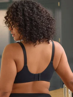 Next F-K Ultimate Comfort & Support Non Padded Underwired Bra Black Clearance