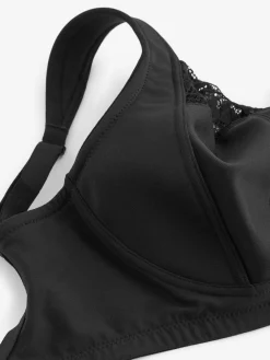 Next F-K Ultimate Comfort Cup Padded Strap Non Pad Non Wired Bra with Side Support Black Hot