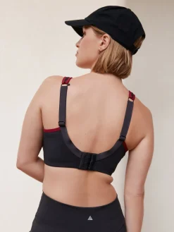 Next F-K Ultimate Support Cushioned Comfort Wired High Impact Sports Bra Black Sale