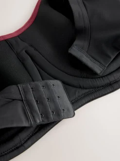 Next F-K Ultimate Support Cushioned Comfort Wired High Impact Sports Bra Black Sale