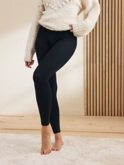 Next Fleece Lined Thermal Footless Tights 1 Pack Black Discount