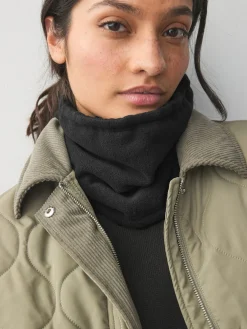 Next Black Fleece Snood Scarf Clearance