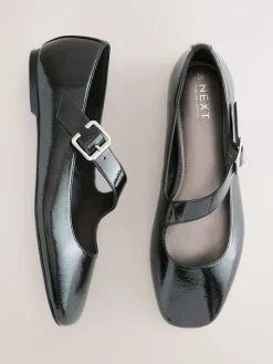 Next Forever Comfort® Asymmetric Mary Jane Shoes Black Clearance