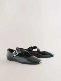 Next Forever Comfort® Asymmetric Mary Jane Shoes Black Clearance