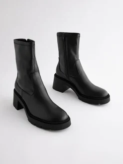 Next Black Forever Comfort® Chunky Sock Ankle Boots Online