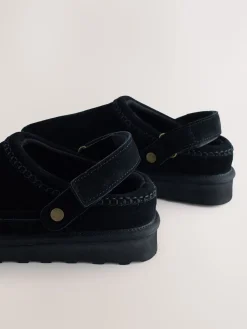 Next Forever Comfort® Chunky Sole Footbed Clogs Black Sale