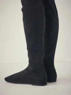 Next Black Forever Comfort® Flat Sock Over The Knee Boots Clearance