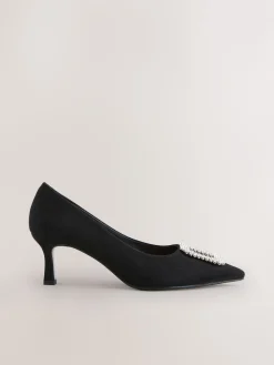 Next Black Forever Comfort Jewel Trim Pointed Court Heels Online