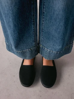 Next Black Forever Comfort® Knitted Slip On Shoes Sale