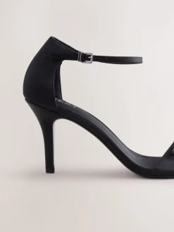 Next Forever Comfort® Mini Satin Bow Heeled Sandals Black Hot