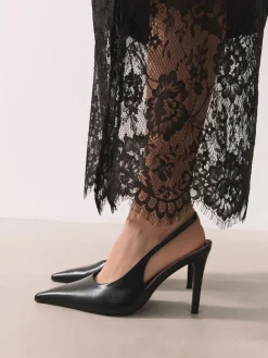 Next Forever Comfort® Point Toe Slingback Heels Black Sale