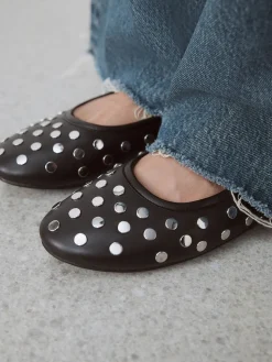 Next Black Forever Comfort® Round Toe Ballerinas Discount