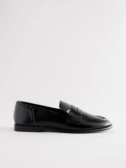 Next Forever Comfort® Round Toe Penny Loafers Black