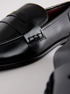 Next Forever Comfort® Round Toe Penny Loafers Black