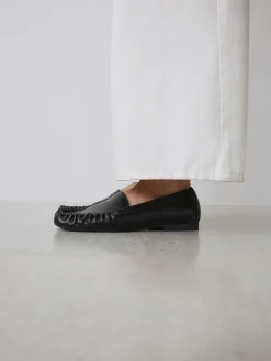 Next Forever Comfort® Soft Ruched Loafers Black New