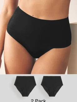 Next Black Full Brief Anti Leak Knickers 2 Pack