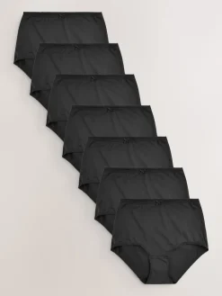 Next Full Brief Microfibre Knickers 7 Pack Black Sale