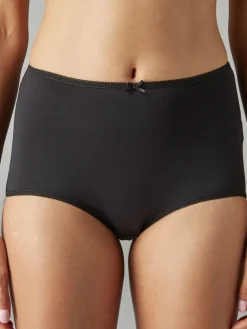Next Full Brief Microfibre Knickers 7 Pack Black Sale