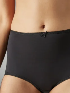 Next Full Brief Microfibre Knickers 7 Pack Black Sale
