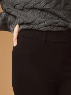 Next Black Full Length Jersey Denim Leggings Sale