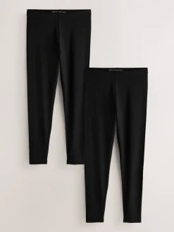 Next Full Length Leggings 2 Pack Black Sale