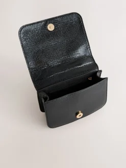 Next Black Gold Hardware Top Handle Bag