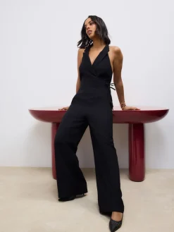 Next Halter Neck Jumpsuit Black Online