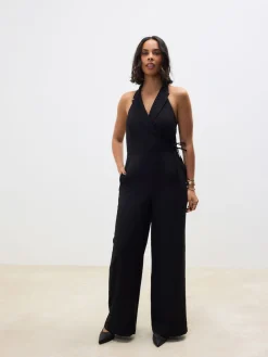 Next Halter Neck Jumpsuit Black Online