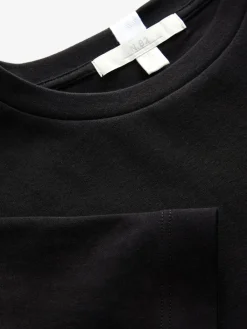 Next Black Heavyweight Short Sleeve Crew Neck T-Shirt Sale