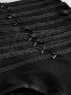 Next Black High Leg Full Briefs Cotton Knickers 10 Pack Outlet