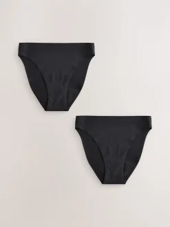 Next Black High Leg No VPL Period Knickers 2 Pack Best